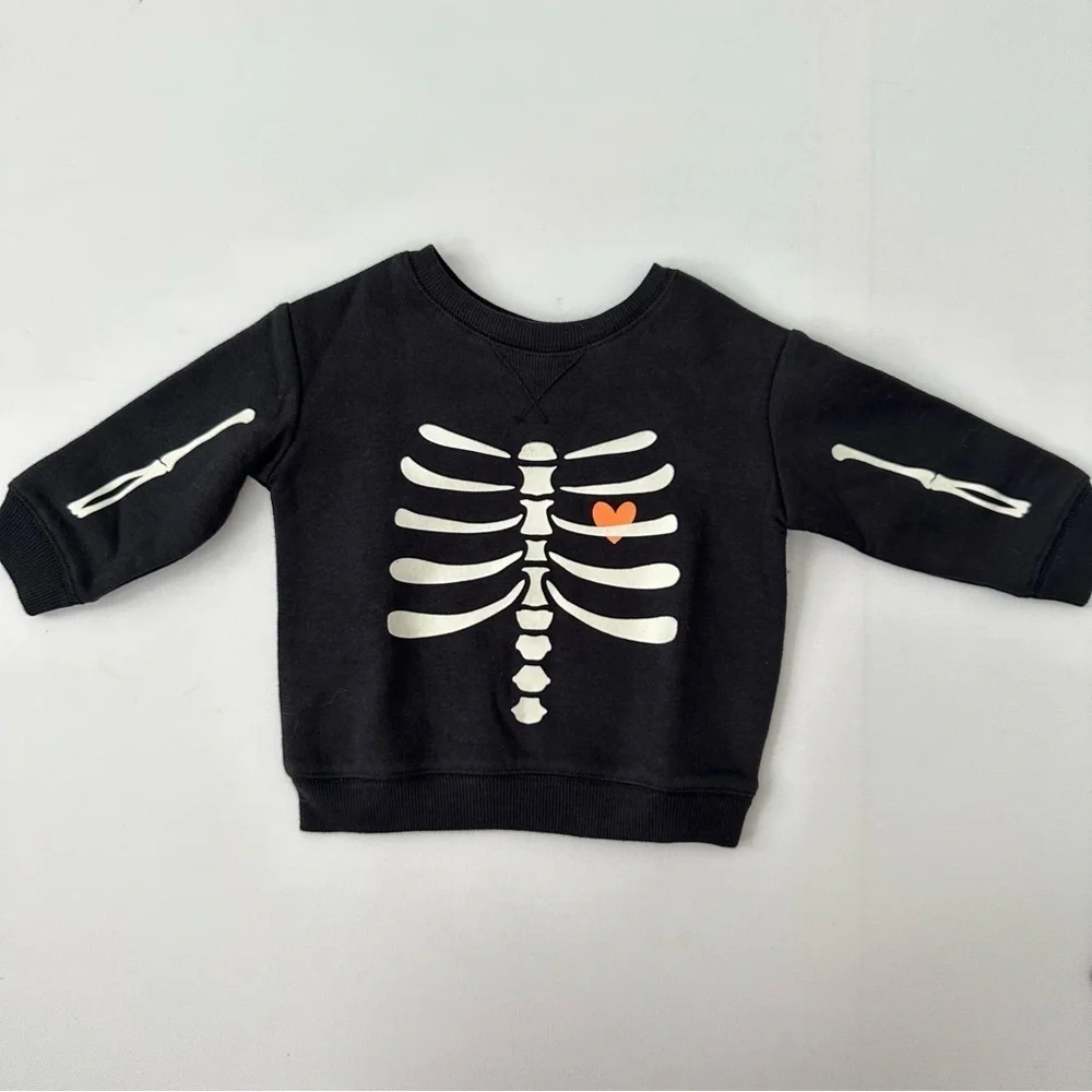Jumping Beans Halloween Skeleton Sweatsuit Size 6 Months